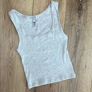 SKIMS Light Gray Tank Top